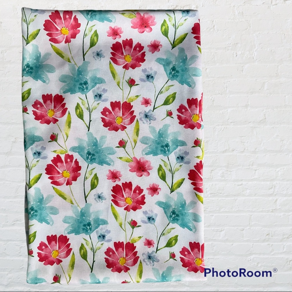 Colordrift Tablecloth Fabric Easy Care Tablecloth Spring Floral Pattern
